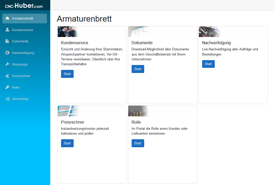 Screenshot Service-Portal